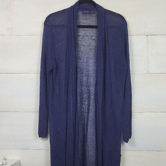 Polo by Ralph Lauren Women's Blue Cardigan. Size M - Picture 1 of 9